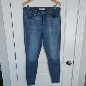 LEVI'S Signature Women's Midrise SKINNY, SIZE 14 EUC, 32 X 32 Blue Jeans‎